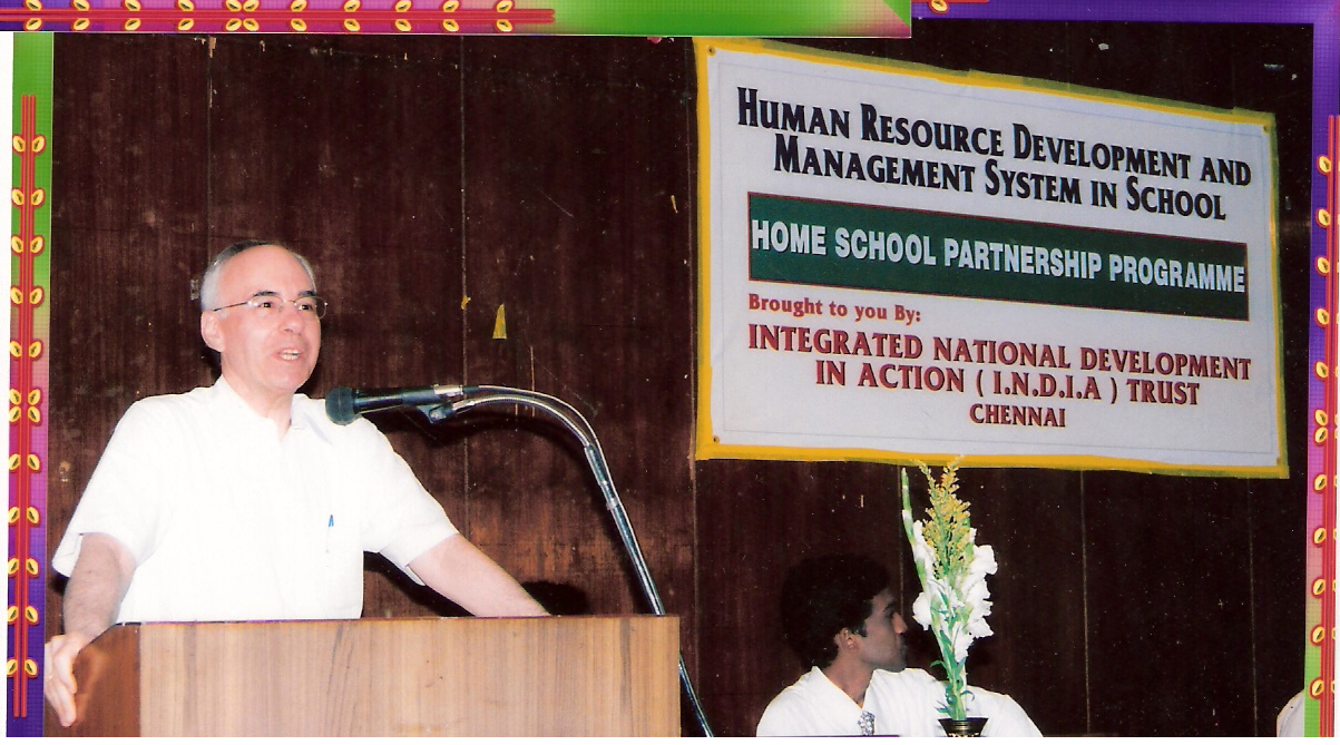 Mr.GARRY JACOBS INTERNATIONAL MANAGEMENT CONSULTANT ADDRESING INTER SCHOOL HRD SEMINAR