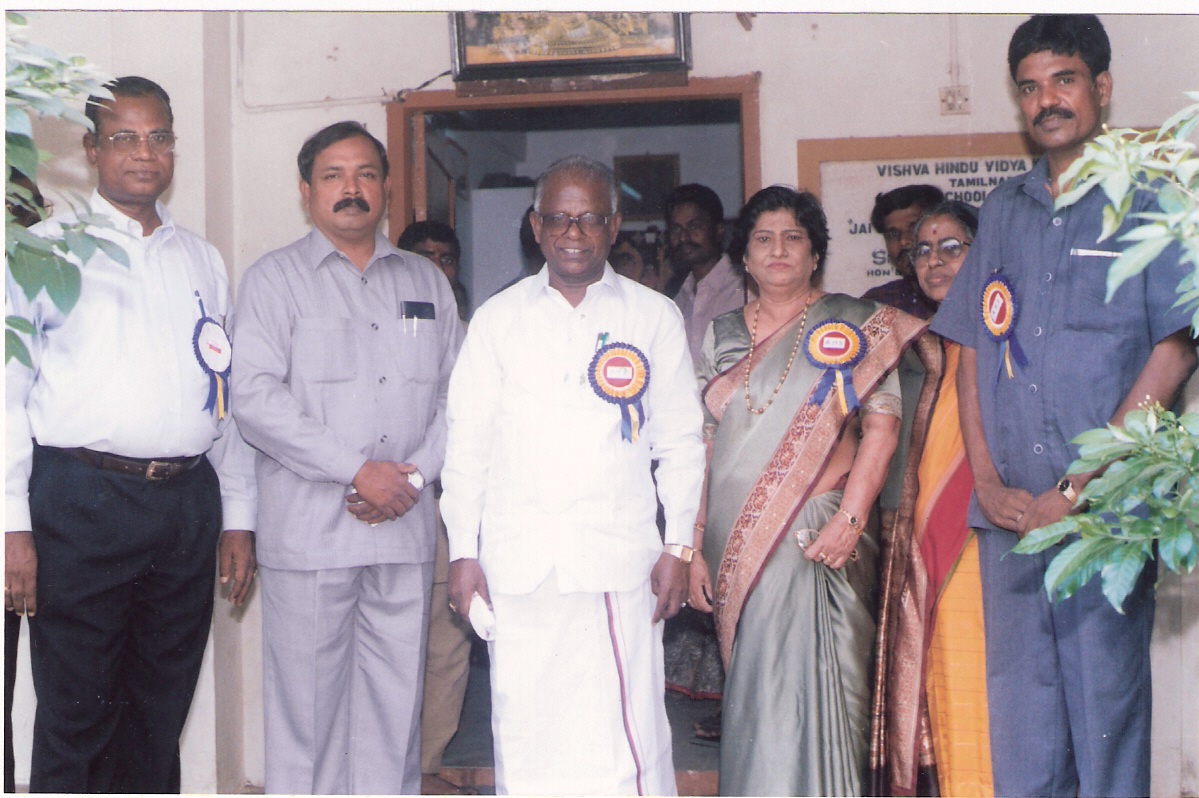               BEING FELICITATED BY GOVT. OF TAMIL NADU MINISTER