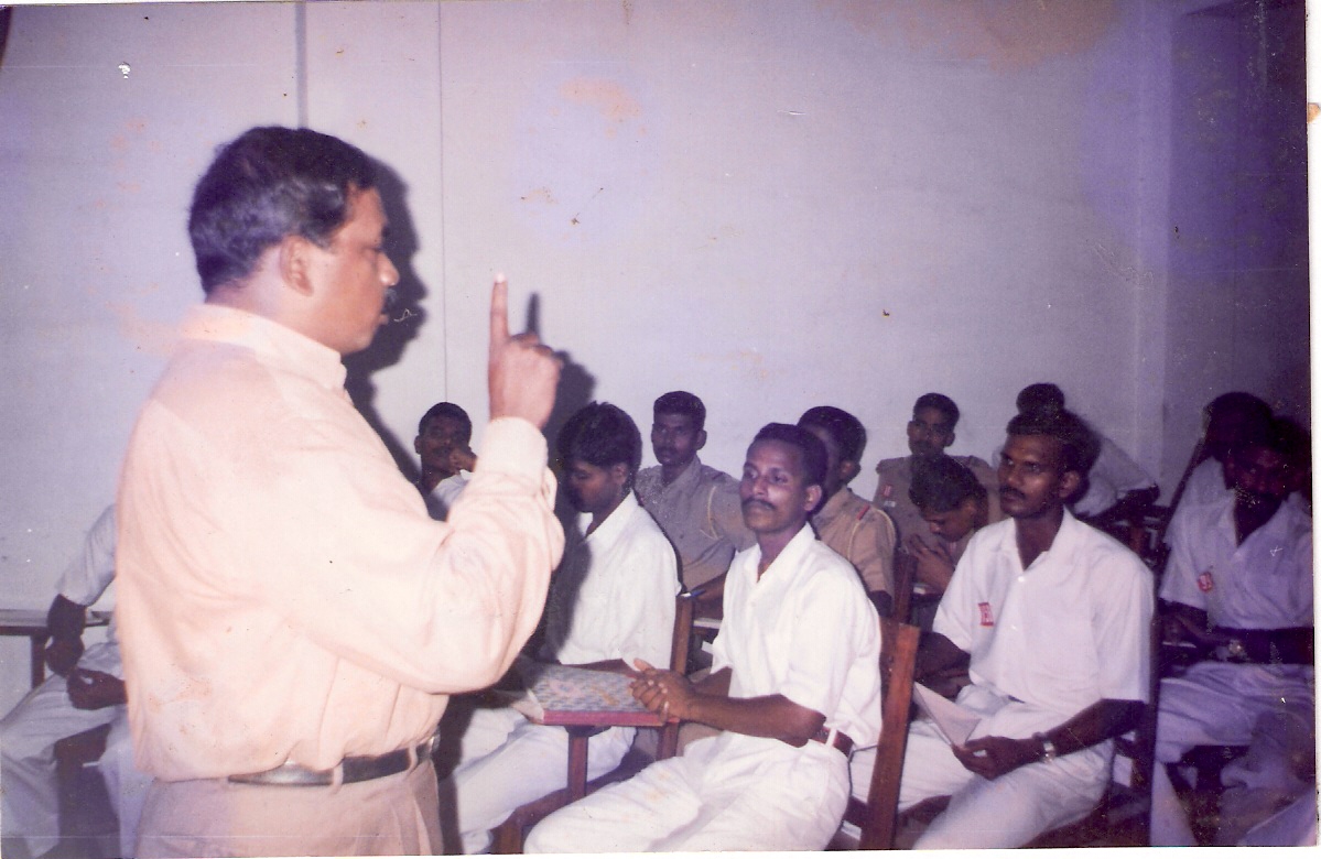 ADDRESSING SUB INSEPECTORS- TRAINEES AT POLICE TRAINING COLLEGE